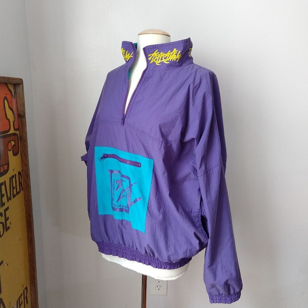 Vintage Purple "For All Conditions" Windbreaker Size L